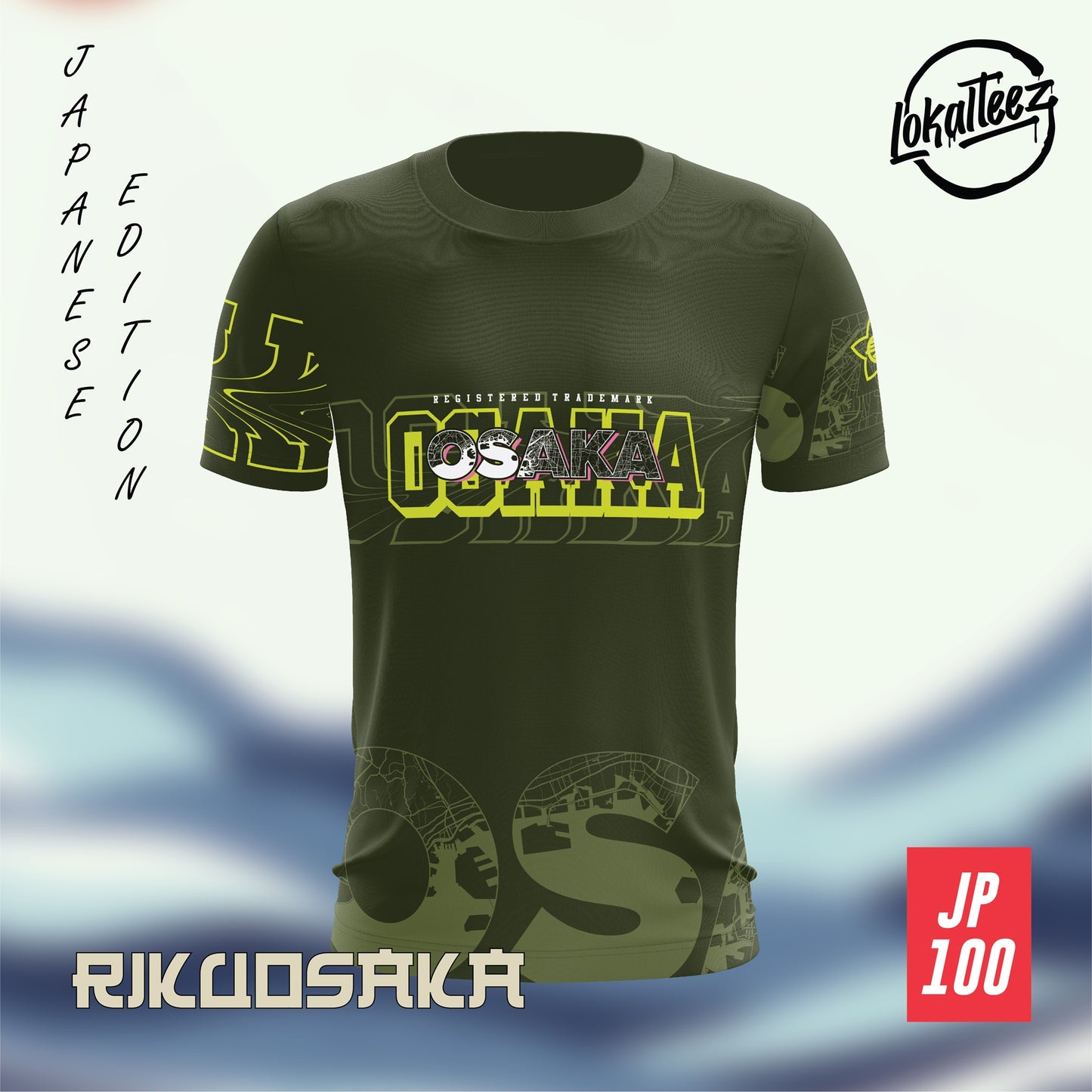 LOKALTEEZ JP100 Japanese BASHO Edition RIKUOSAKA 180GSM RJPK JERSEY