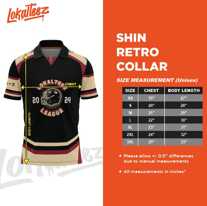 LOKALTEEZ RC22 Retro Collar SHIN Edition JUU SAN BAN 280GSM Lycra Retro Collar